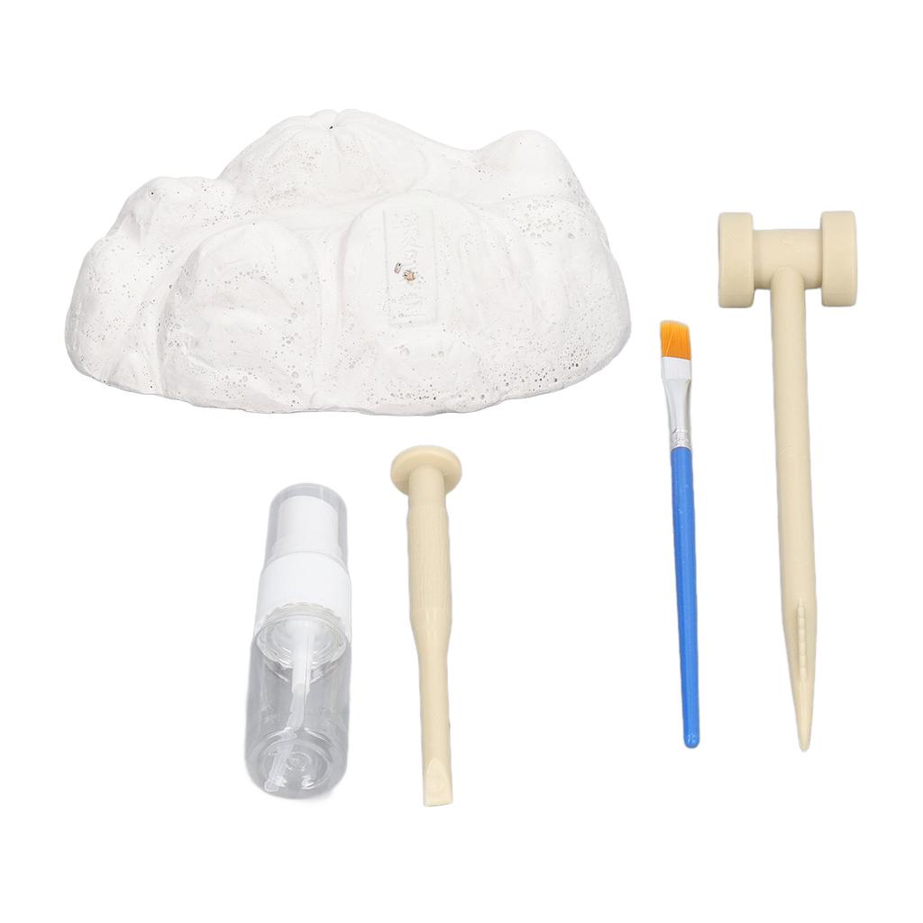 DIY Digging Fossil Kit Colosseum Design Hammer Chisel Small Watering Can Nylon Pen Fossil Excavation Toy for Children