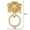 Brass Elephant Door Knock for Main Door |  | Standard Size | Elegant Home Entrance Décor | Durable & Stylish Front Door Accessory | Pack of 1