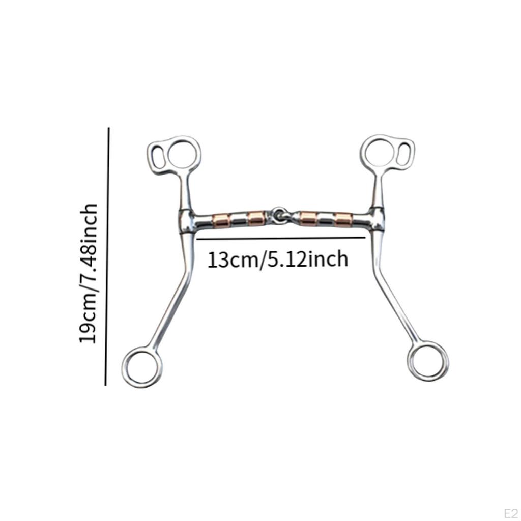 Training Stiff-bit Horse Tack Lightweight Long Shank Gag Bit Equestrian Supplies for Controling