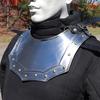 Armor Gorget Neck Plate - 18 Gauge Steel Hand Forged Functional Replica Adjustable Costume Reenactment Armor