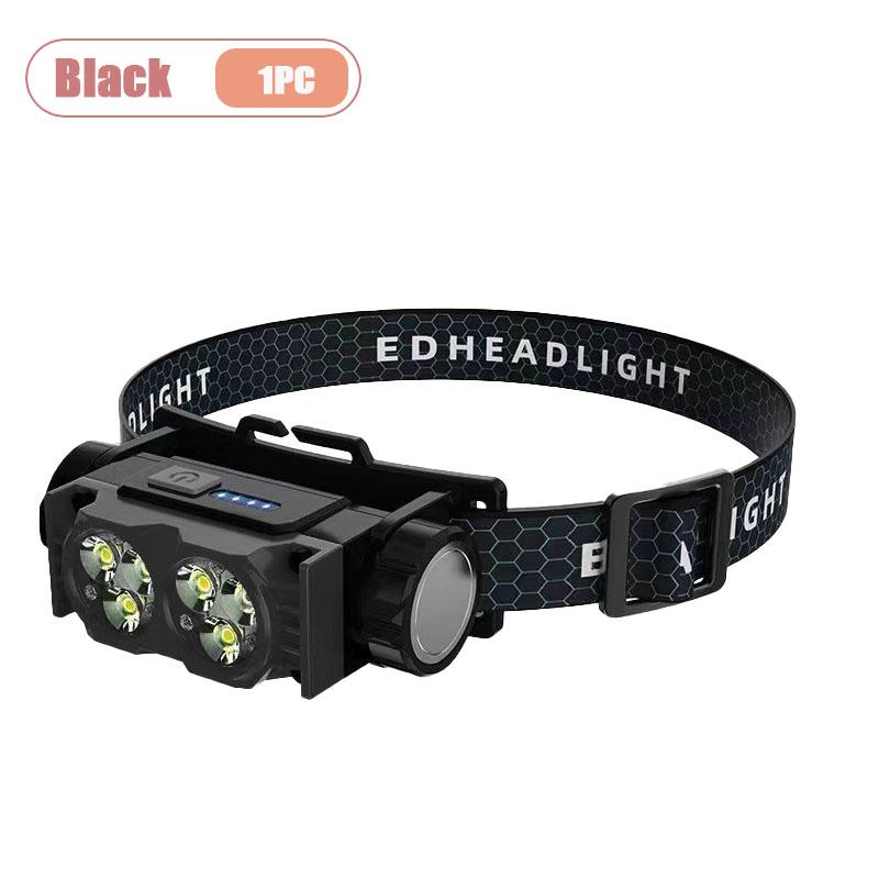 

Professional LED Headlamp Super Bright Rechargeable Waterproof Light for Night Fishing Camping and Construction Work