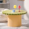 Colorful Dopamine Style Small Round Cloud Coffee Table Creative Corner Side Table for Living Room And Apartments