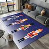 Christmas Tree New Year Nutcracker Cartoon Fairy Tales Carpet Rug for Living Room Bedroom Home Sofa Decoration,Kids Floor Mat