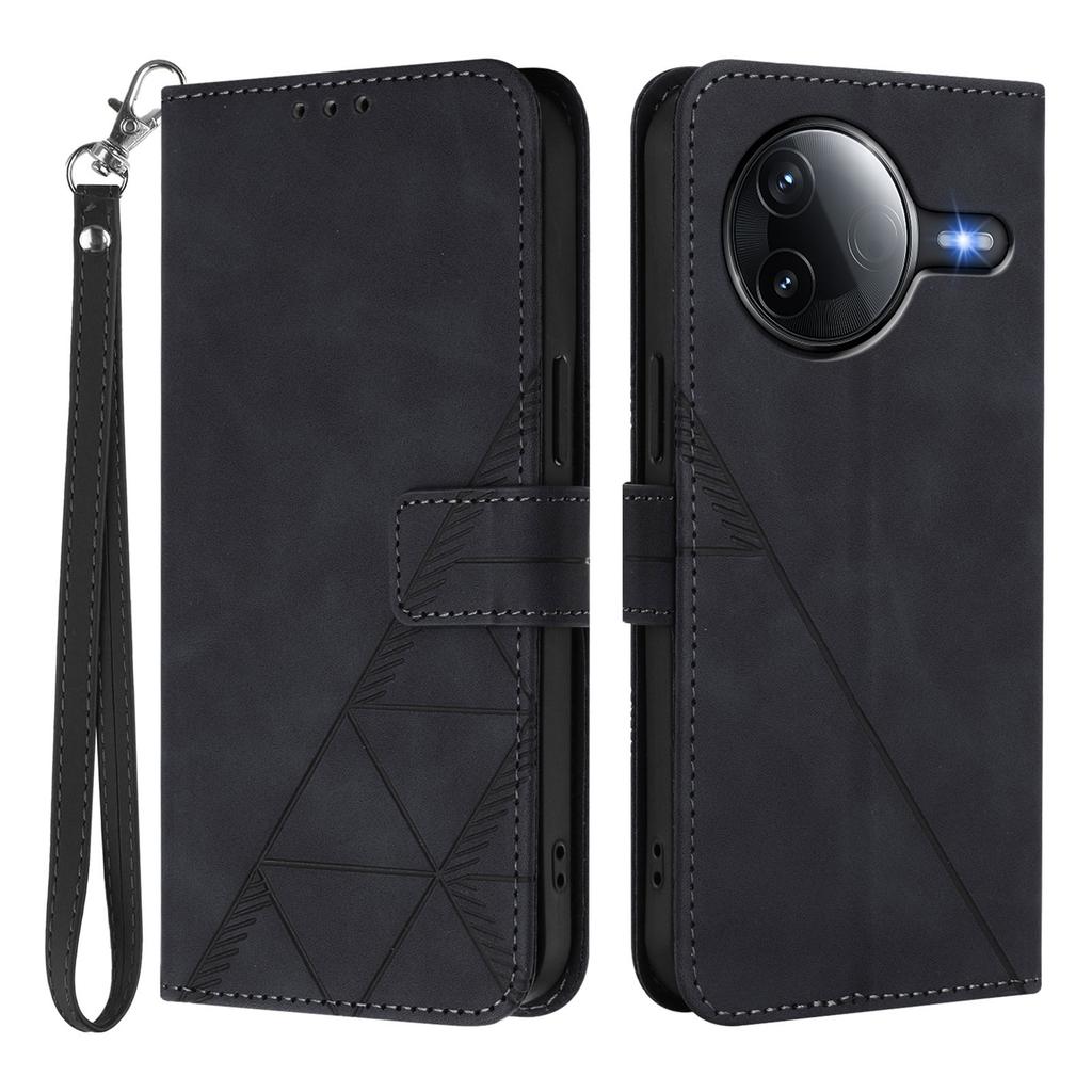 For Xiaomi Redmi K80 Pro 5G/Xiaomi Poco F7 Ultra 5G Leather Case with Hand Strap Wallet Stand Phone Cover