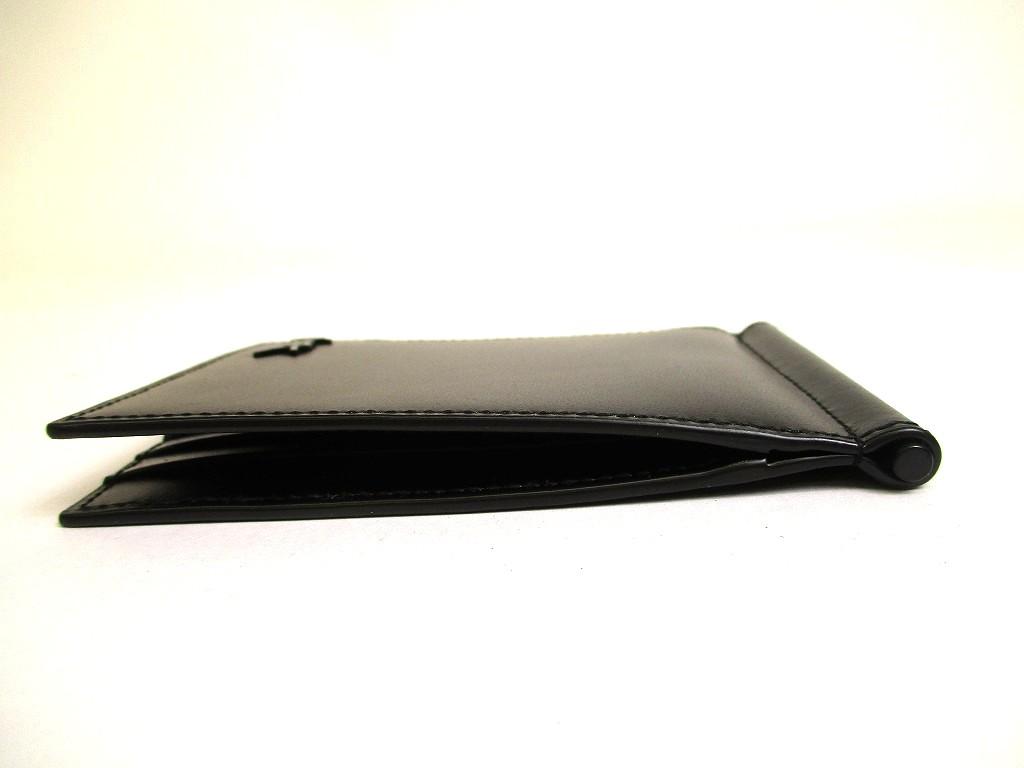 Authentic Saint Laurent YSL Black Leather Gold H/W Bifold Bill Wallet #a956  Refurbished