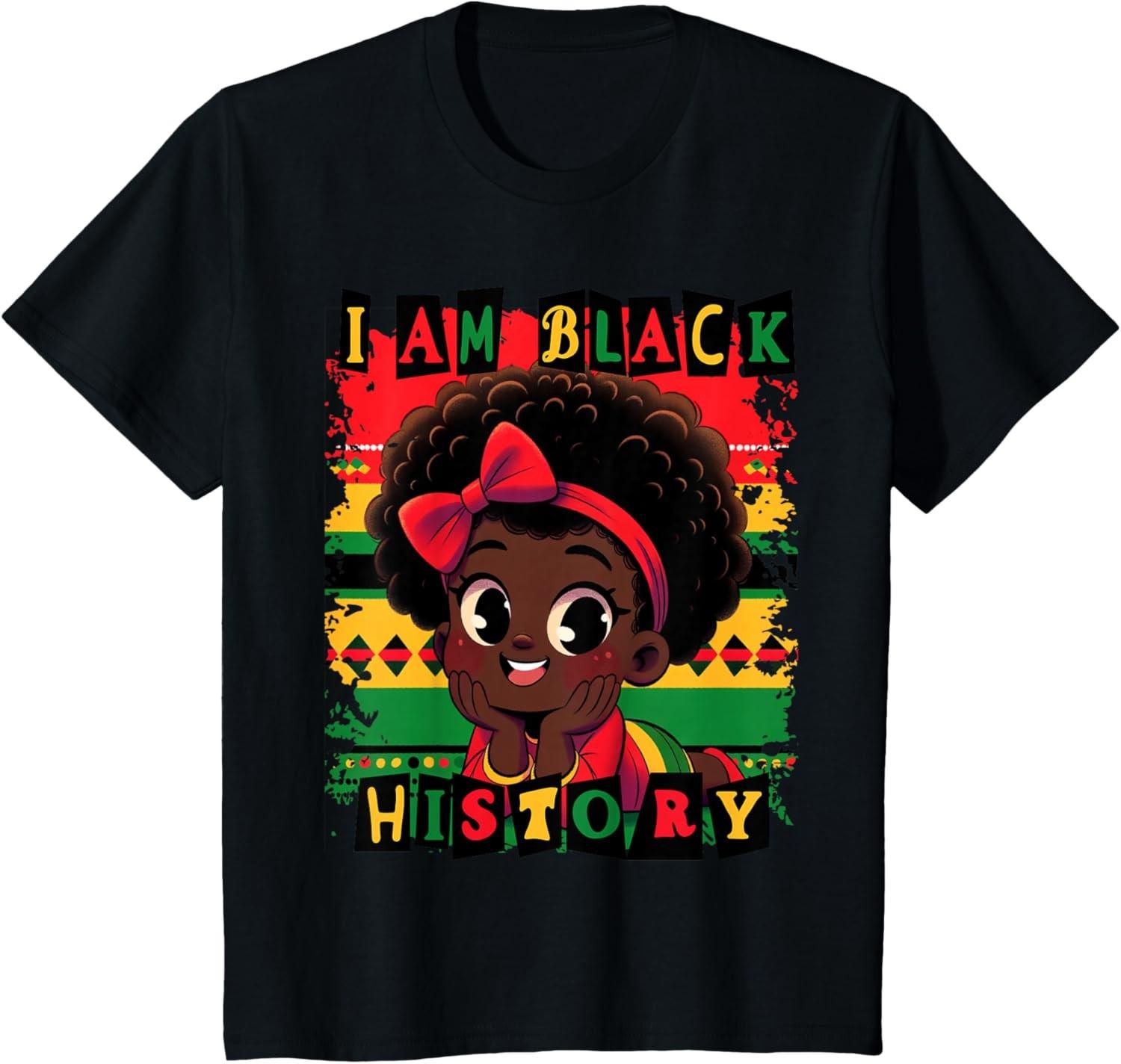 I Am Black History Black History MonthAfrican American Pride T-Shirt S