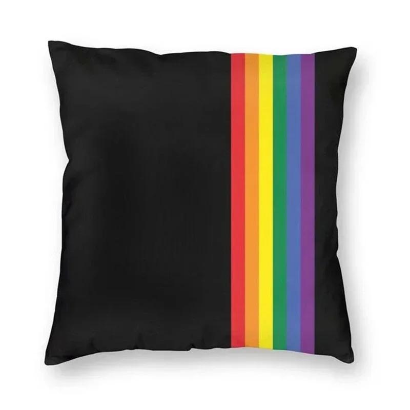 Rainbow Bear Paw LGBT Print Pillow Cover Gay Pride Rainbow Flag Cushion Cover  for Living Room Home Decor