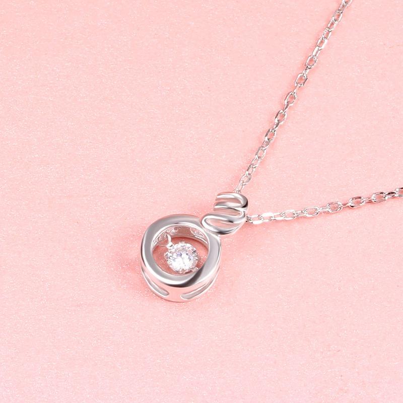Jewelry Round Smart Necklace Fashion Jewelry Beating Heart Collarbone Chain Female Ins Premium Durable Quality