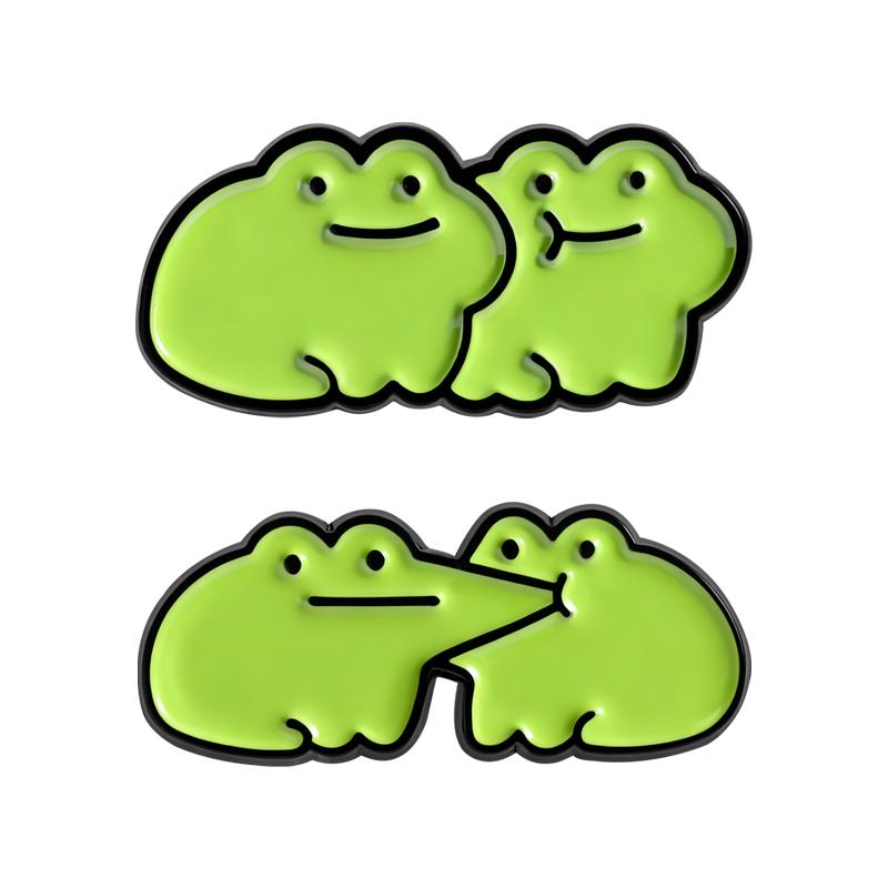 

2-10pcs/set Cute Animal Enamel Pins Starry Sky Cat Silly Goose Raccoon Possum Brooches Lapel Badge Jewelry Gifts for Friends