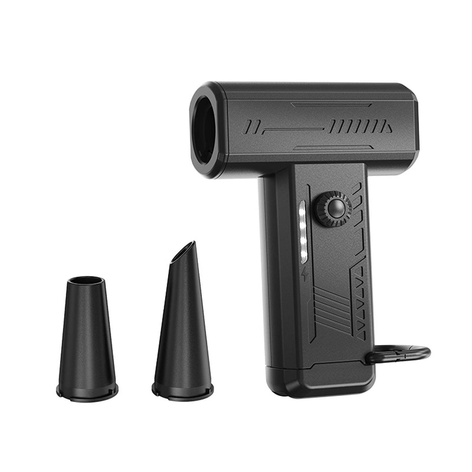 

Пылесос со сжатым воздухом, 3-скоростной регулируемый электрический турбовентилятор 130000 об/мин со светодиодной подсветкой, чёрный