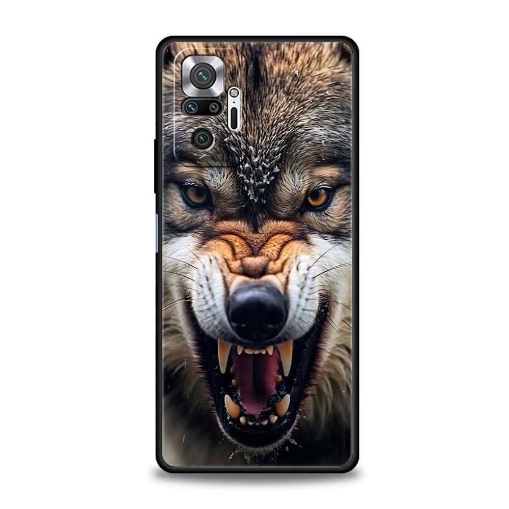 Phone Case For Xiaomi Redmi Note 14 13 12 5G 9S 9 10 11 Pro Plus 4G 9T 14C 13C 12C 10C 9C 9A Soft Cover The Wolf