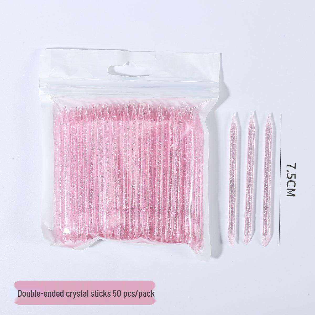 

Двусторонние палочки из апельсинового дерева для нейл-арта, 7,5 см, кристальный пушер для кутикулы и инструмент для дотсов