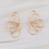 Abstract Hollow Butterfly Drop Earrings for Women Golden Metal Wings Flowers Shape Dangle Earrings Trendy Temperament Jewelry