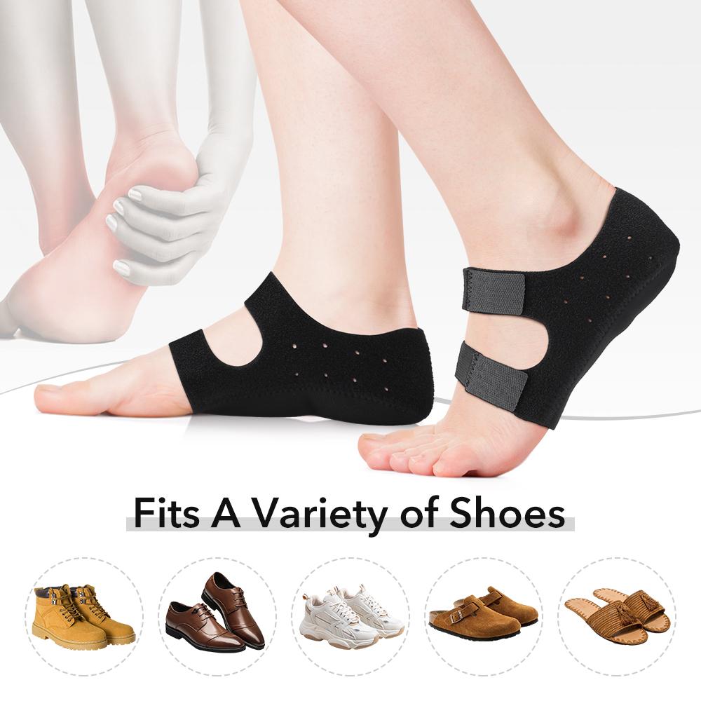 Plantar Fasciitis Heel Spur Foot Support With U-Shaped Heel Cups for Heel Relief Adjust Tightness Insoles for Man Woman Walking