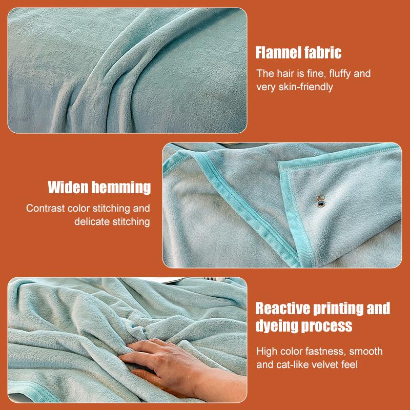 Thick Thow Blanket Geometic Style Reactive Printed Flannel Fleece Blanket for Beds Single/Queen/King Plush Plaids Sofa Plaid Bed