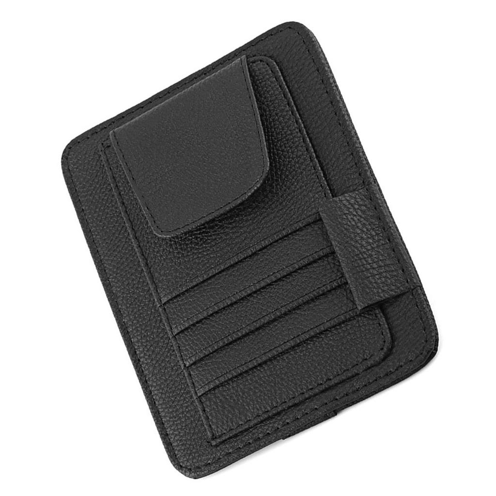 Auto Car Sun Visor Organizer Pouch Bag Card Storage Glasses Holder Clip