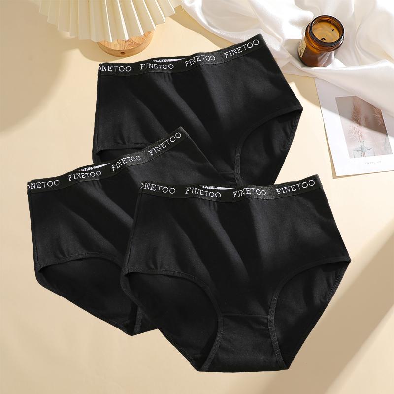 3 Pièces Slips en Coton Sans Coutures pour Femmes Culottes Grandes Tailles pour Femmes Sous-vêtements Respirants Lingerie Douce Taille Haute pour Femmes S-XXL