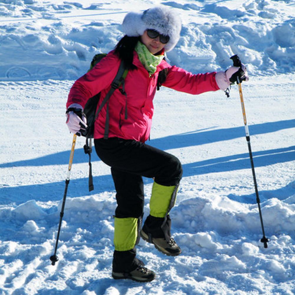 Nylon Ski Legging Gaiters Outdoor Snow Foot Cover Unisex Waterproof Leg Protection Guard Camping Hiking Travel Leg Warmers Cover