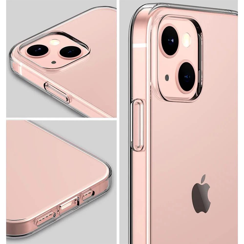 Ultra Thin Silicone Case For iPhone 13 12 Mini 11 Pro Max Clear Soft Transparent Silicon Case For iPhone 14 15 Pro Max Fundas