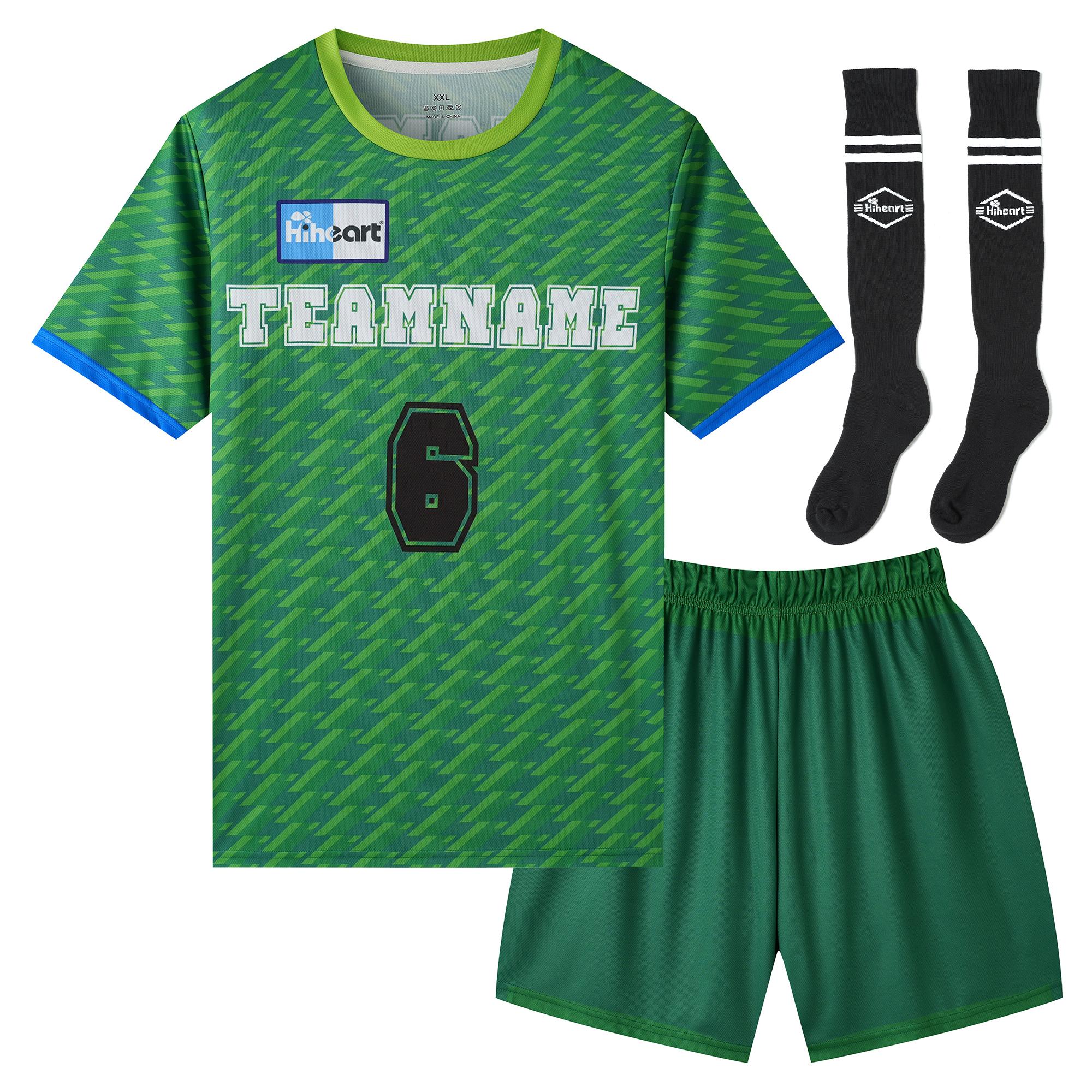 Custom Men s Blank Football Uniform Soccer Club Football Team Retro Jerseys With Printing Logo Name Number S