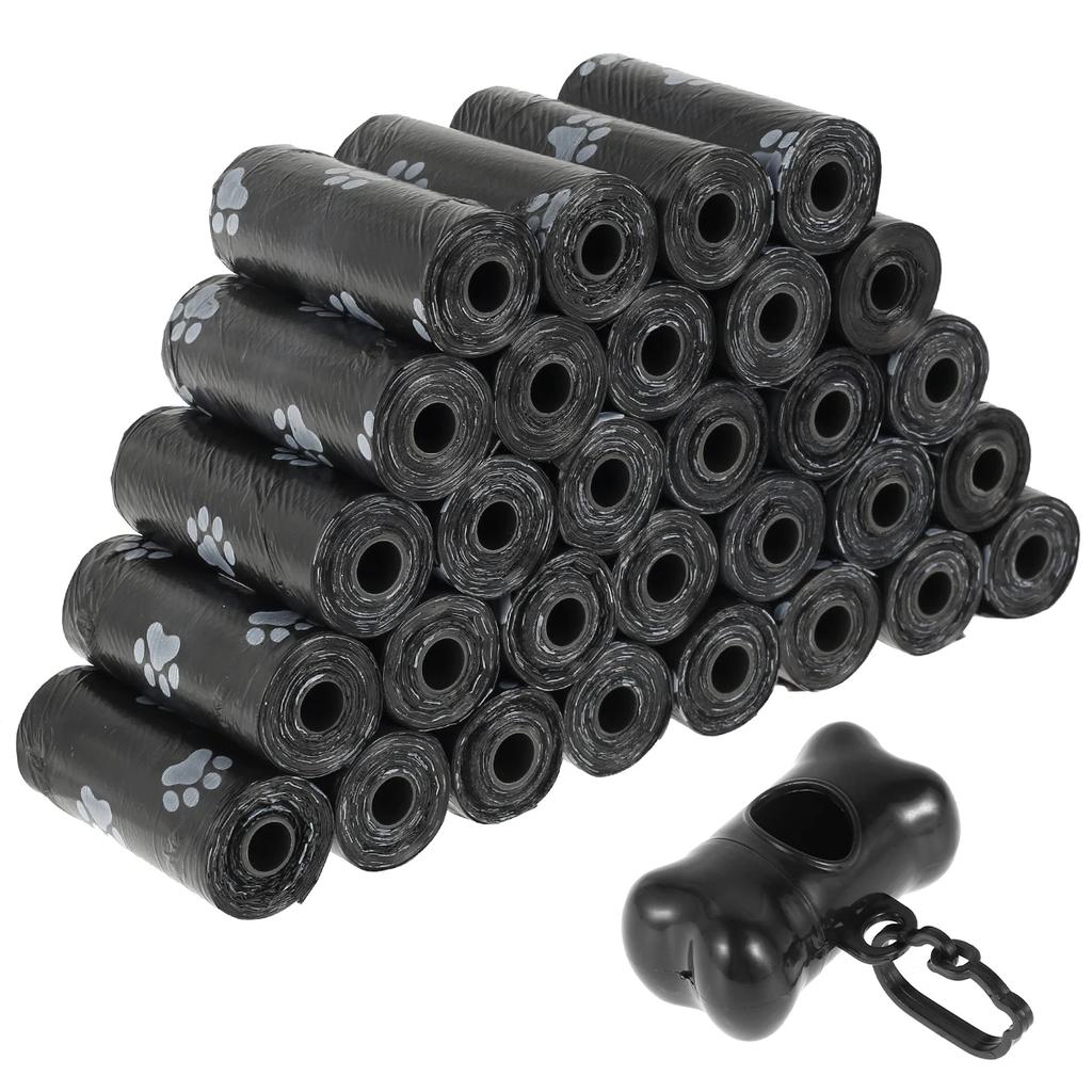 30Roll Dog Poop Bags Disposable Pet Waste Bags Dog Waste Bags Design Pet Poop Clean Pick Up Bone Bag Dispenser Tools