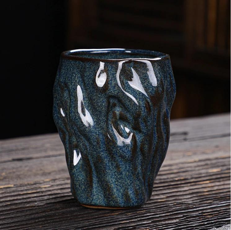 Coarse Pottery Teacups Stone Coffee Mugs Japanese Retro Tea Sets Kitchen Bar Decoration Cups Living Room Desktop Decoration Mugs