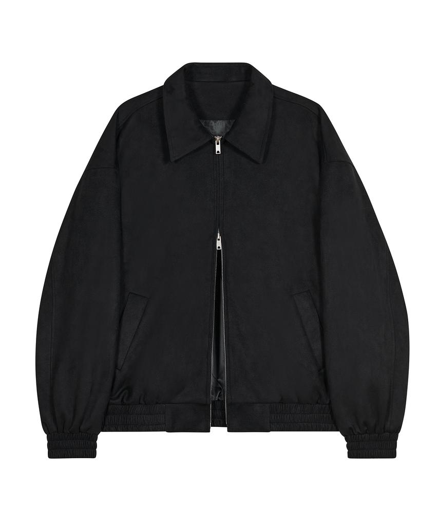 Standarderror 87-Stan009 [Renewal] Standard Blouson Suede Jacket Black (C Type)