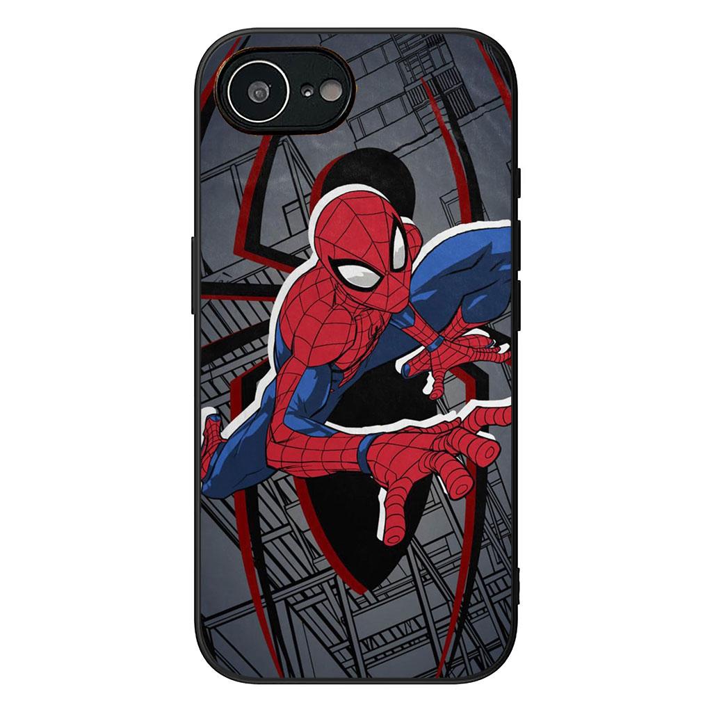 Spiderman Spider Marvel Man Phone Cover for Apple iPhone 17 16 Plus 13 12 Pro Max Mini X XR ProMax 16E 15+ 16Plus Air Case