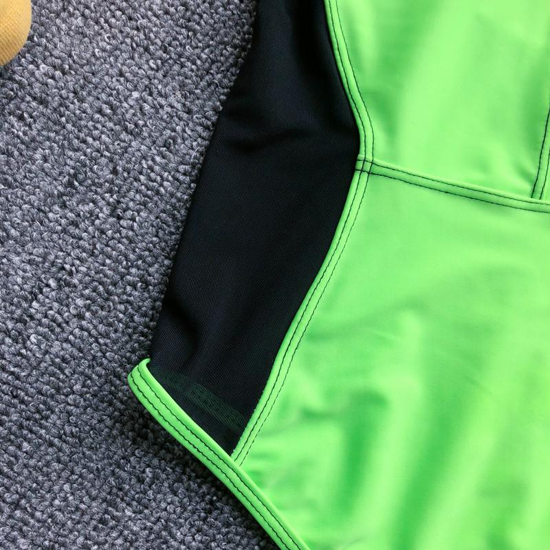 Jednoczęściowy strój kąpielowy dla kobiet w jednolitym kolorze Sexy siateczkowy strój kąpielowy bikini