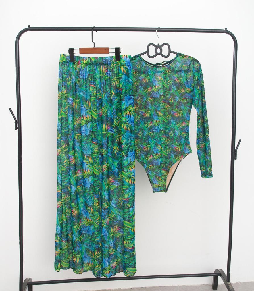 New One-Piece Sunbathing Swimsuit Set
