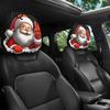 Festive Car Accessories for Christmas Headrest Cover, Elastic Stretch Santa Deer Print Auto Claus Seat Protectors Protector, Universal Fit Holiday