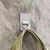Household Stainless Steel Hook Adhesive-free Holeless Hook for Bathroom and Kitchen Door Rear Wall Towel Hanging Hook