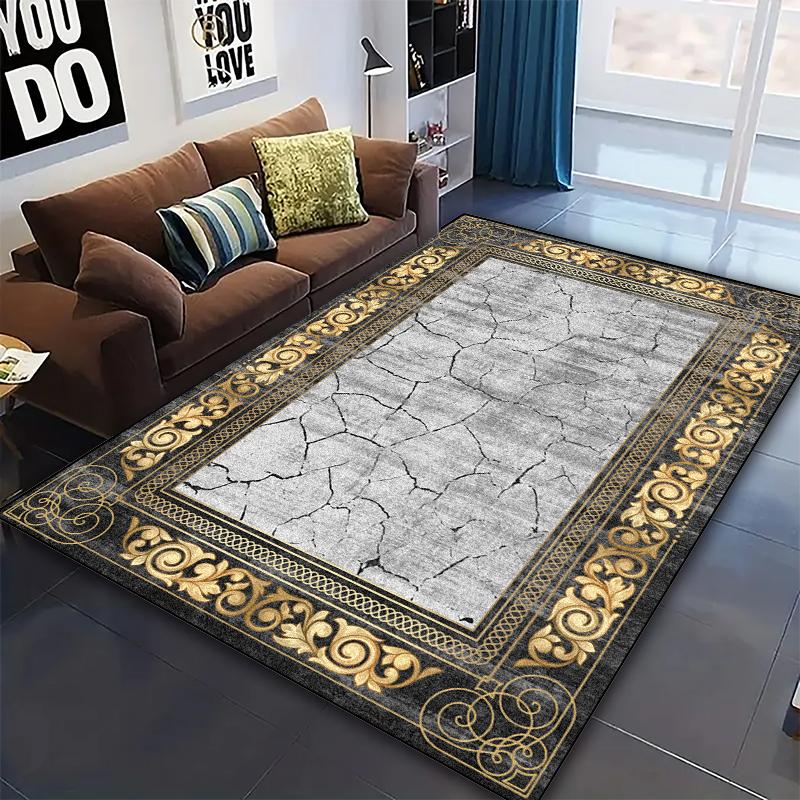 Tappeti Moderni di Lusso Grandi per Decorazione Soggiorno Tappeto Astratto Antiscivolo Tappeti per Camera da Letto Ingresso Tappetino Lavabile per Cucina