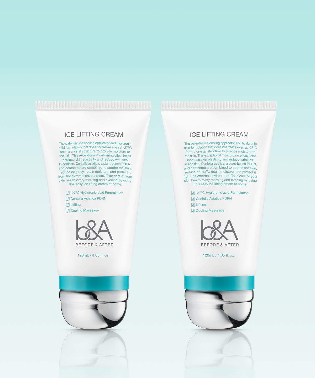 Ice Lifting Cream 120ml Set of 2 Before & After
