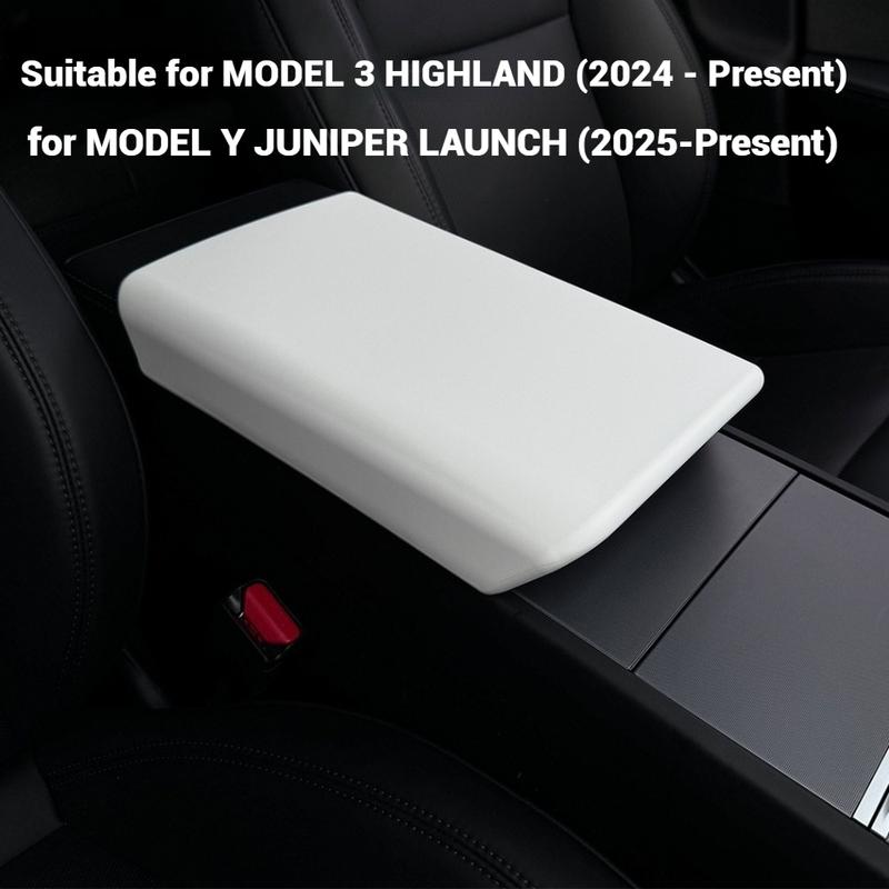TPE Armrest Box Protective Cover For Tesla Model 3 Highland 2024 Model Y Juniper 2025-Up Center Console Arm Rest Lid Accessories