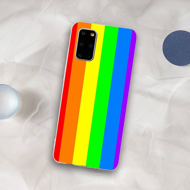 

Оригинальный радужный чехол для телефона для Samsung S21 A10 для Redmi Note 7 9 для Huawei P30Pro Honor 8X 10i чехол Honor 10i or 20i