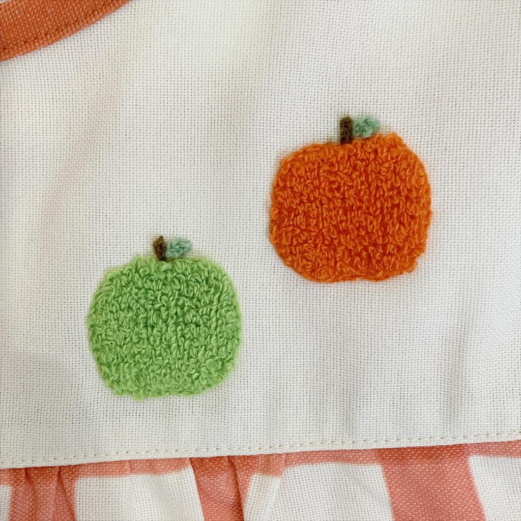 Atelier Momo & Momo Monchhichi Furukawashiko Apron, Back Opening, Check Pattern, Red, Women's, Sizes M-L, MA44118-52