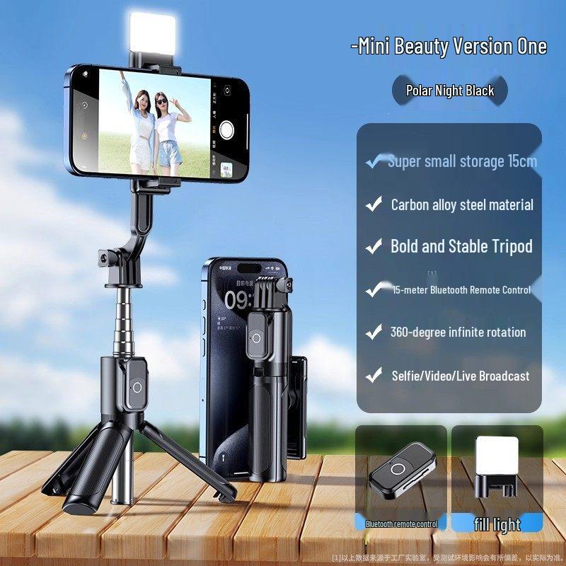 Mini Selfie Stick e Treppiede Portatile 2026 per Fotografia e Vlogging Universali con Telefono Cellulare