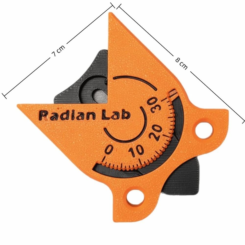 Yellow/Orange Radius Measuring Tool with Scale Measuring Instrument Corner Radius Measuring Tool Portable