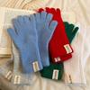 Wind Rabbit Plush Cute Warm Knitted Wool Gloves Long Girl Pink Thickened Soft Cold-proof