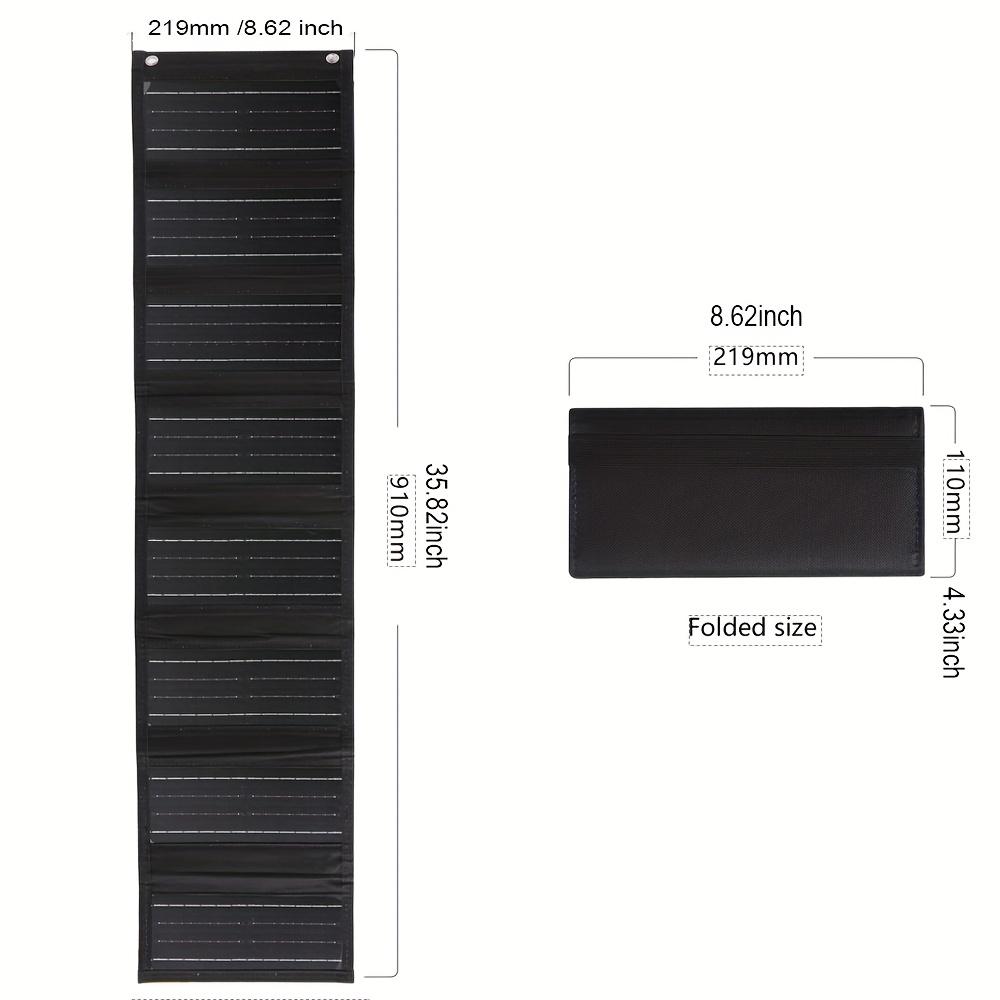 

Складное солнечное зарядное устройство мощностью 60 Вт с высоким коэффициентом преобразования, подходит для мобильных телефонов, iPhone, iPad, ноутбуков, кемпинга и поездок на автодоме