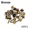 20pcs/lot Metal Feet Rivets Studs Pierced For Purse Handbag Leather Crafts Punk Jewelry Making Rivets Bag Accessories