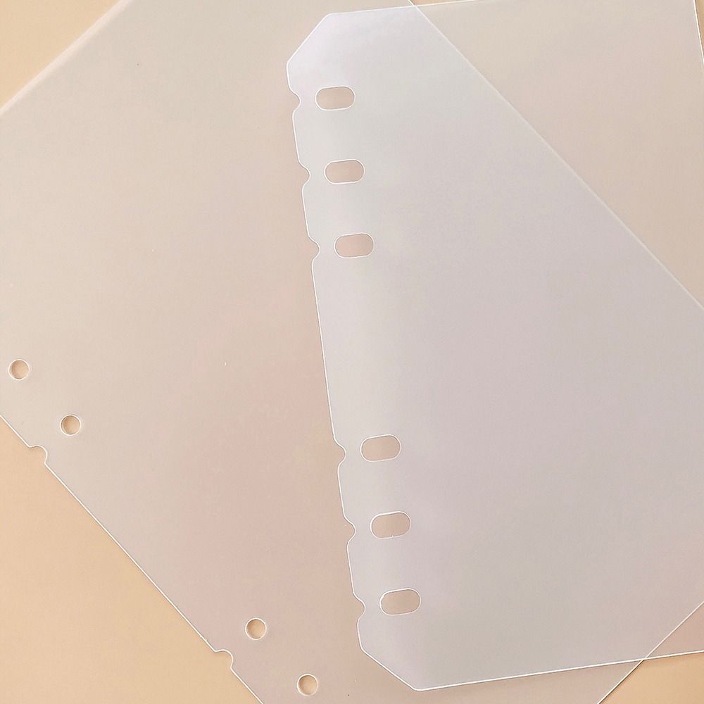 10Pcs A4 A5 A6 A7 Notebook Divider Matte Transparent Inner Paper Separator Stationery Accessories PP Binder Organizer Baffle