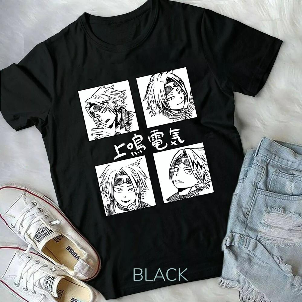 Kaminari ,Boku No Hero,Denki, Anime ,Manga,BNHA, Plus Ultra  Black Unisex T-Shirt S
