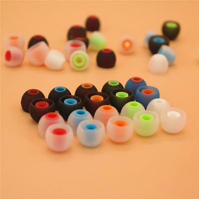 12pcs 3.8mm Colorful Soft Replacement In-ear Earphone Silicone Ear Tips Ear Pads Cushion Earbuds