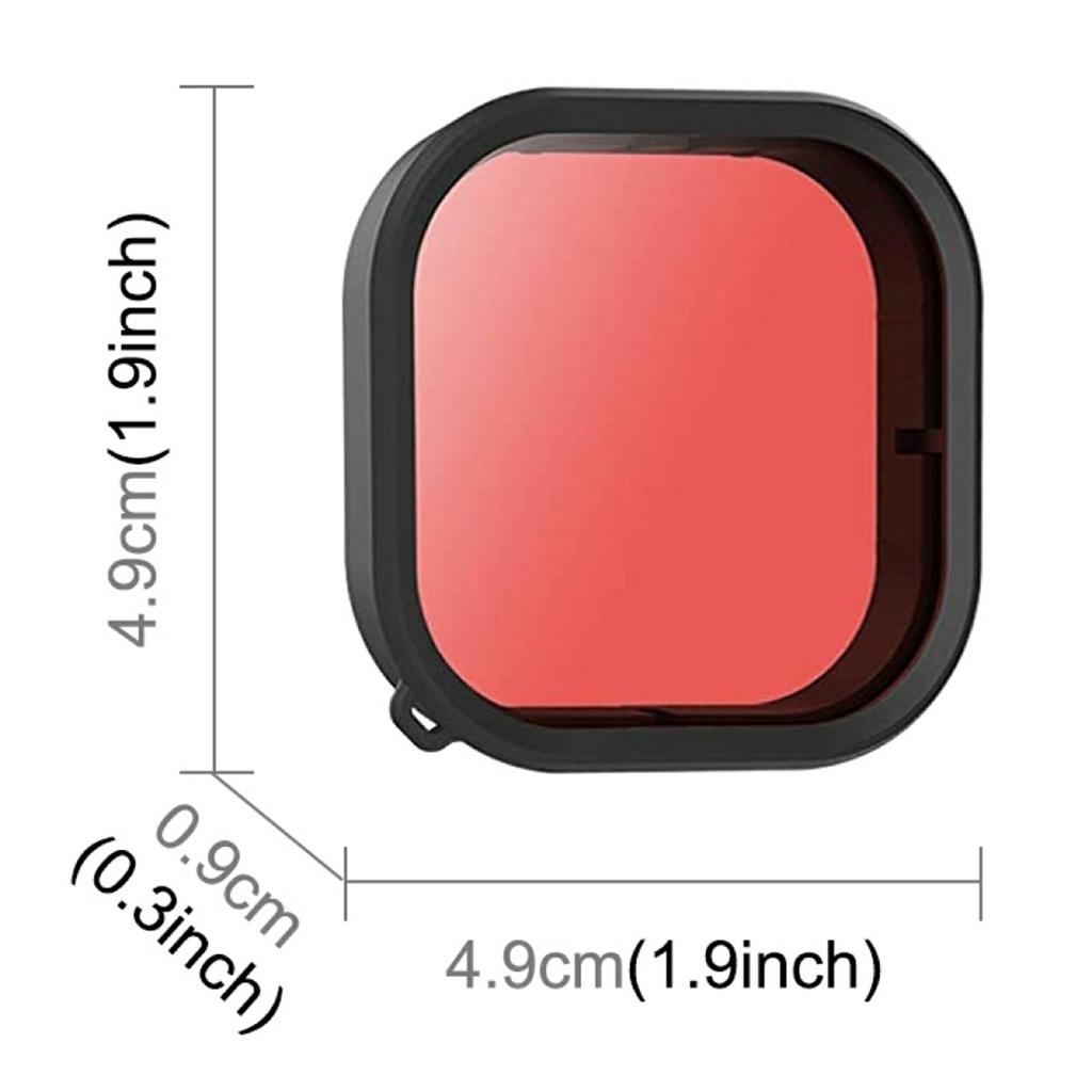PULUZ PU901 Square Colored Diving Filters for GoPro HERO11 Black/HERO10 Black/HERO9 Black Underwater Photography Enhancement