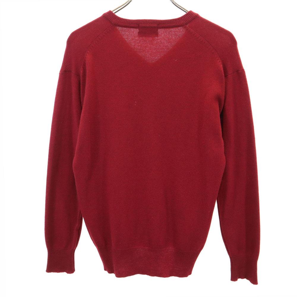 Yves Saint Laurent 90s 100% Cashmere Old Long Sleeve V Neck Sweater Knit Men's Used