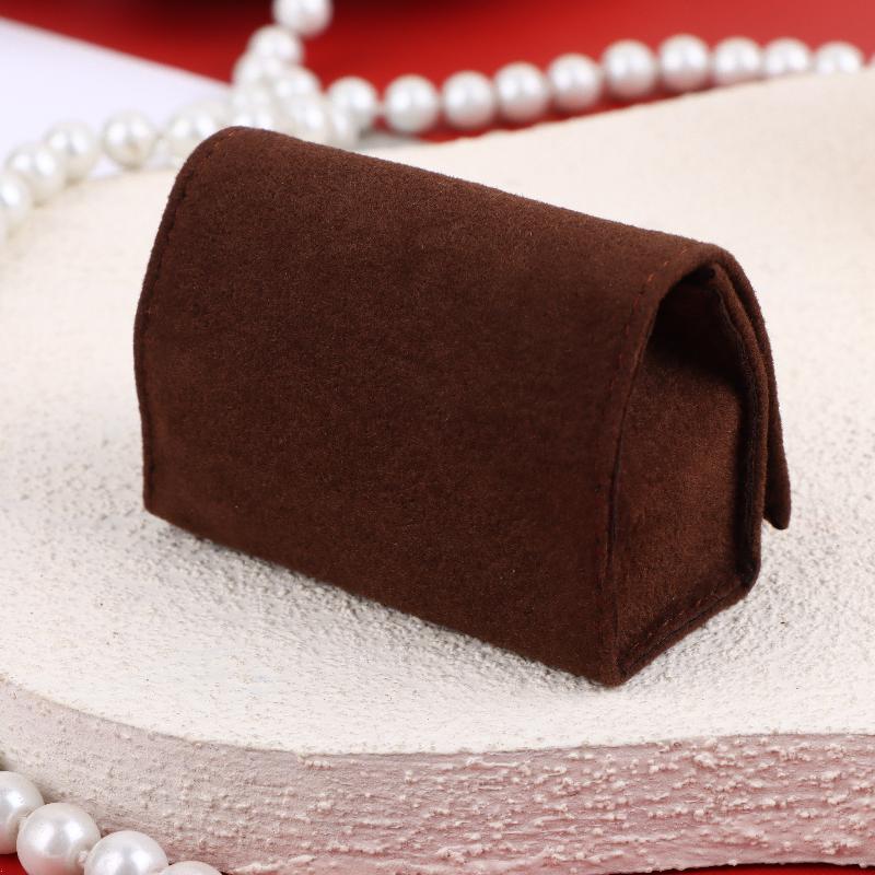 Soft Velvet Jewelry Pouch Mini Portable Ring Bag Jewelry Case With Snap Button For Earrings Wedding Party Travel Gift Packaging