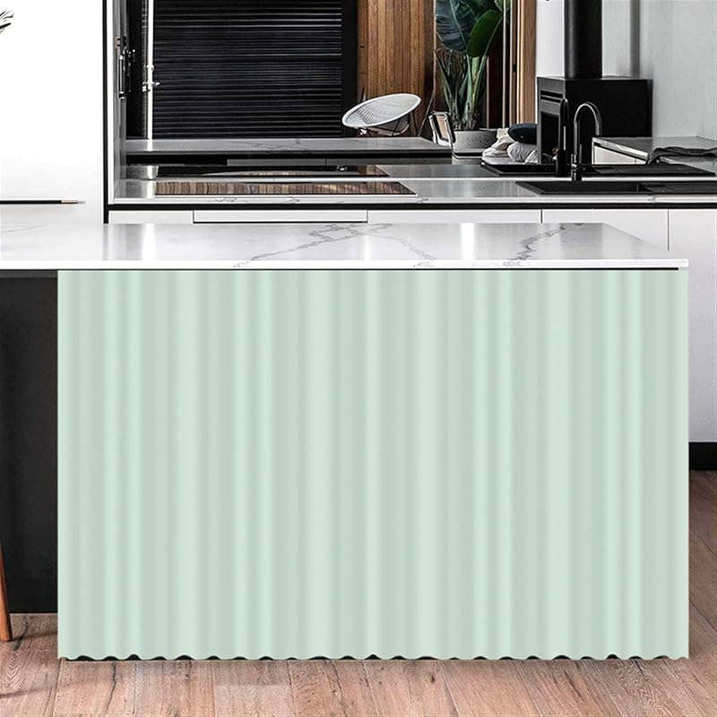 Cabinet Curtains for Shelves Privacy Closet Curtain Dust Proof Hook & Loop Under The Sink Curtain for Kitchen Storage Room Gray, 27.6" W x 35.4" L