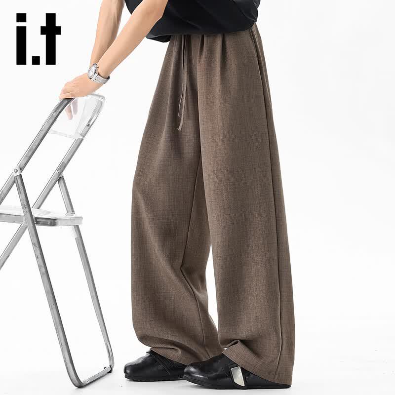 izzue it Men's Cooling Ice Silk Straight Leg Casual Pants